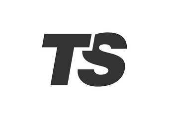TS Techno Editable Font Logo For Corporate Branding. Bold, Futuristic Design With Unique Typographic Ideas. Minimal Custom Type And Dynamic Letter