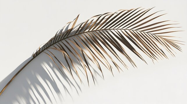 51. Natural palm frond shadow isolated on a transparent background for a sophisticated tropical vibe
