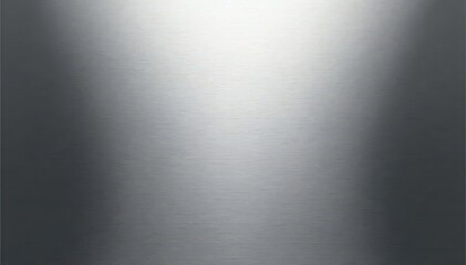 Obraz premium Brushed steel plate, wide, reflective surface, shiny, fine brushed, reflective