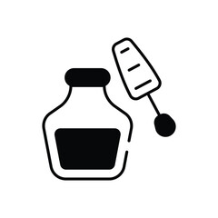 Nail Polish vector icon stock illustration