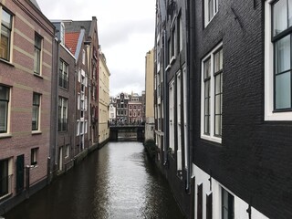 Naklejka premium canal in amsterdam