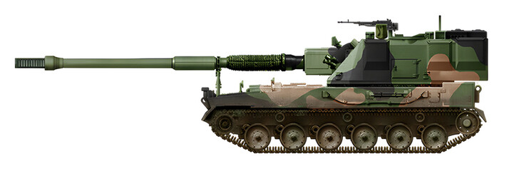 AHS-Krab L52 (Variant of self-propelled guns AHS Krab, with a barrel from the PzH-2000 self-propelled guns) © Tikros