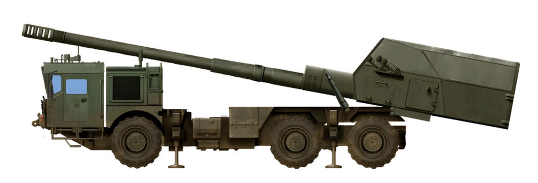 MZKT-7930 6x6 rus Archer (Concept of a 152mm self-propelled gun based on the MZKT-7930 chassis, with an 6x6 wheel arrangement, known as the "Russian Archer")
