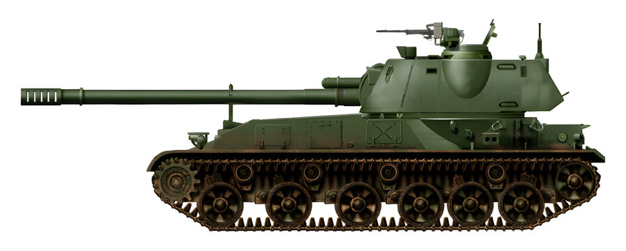 2S3M4 Akatsiya (Modernization option for the 2S3 Akatsiya self-propelled gun with a new gun from the 2S5 self-propelled gun)