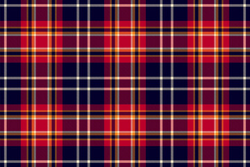 Vibrant red and navy plaid pattern.  Perfect for textile design, website backgrounds, or autumnal themed projects.  This classic checkered texture offers a timeless and versatile design element.
