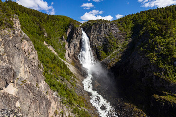 Åmotan gorge - Linndalsfallet- Wasserfall Norwegen 5