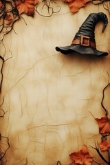 Halloween advertising banner with free space