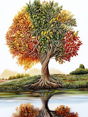 Tree, generative AI