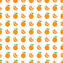 orange seamless pattern for background, decoration, fabric motif, product packaging, texture, wallpaper