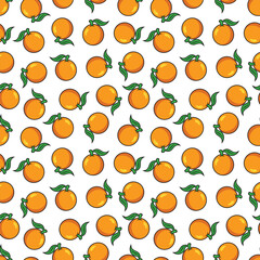 orange seamless pattern for background, restaurant decoration, fabric motif, product packaging, texture, wallpaper