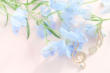 青い花の背景