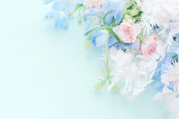 青い花の背景
