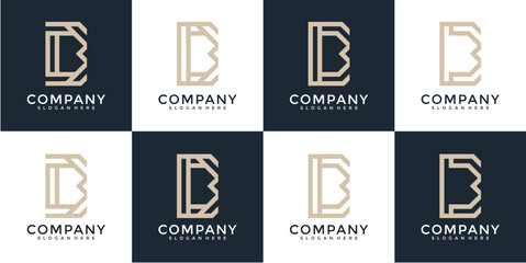 Geometric Letter D Logo Design Variations