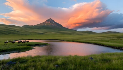 Fototapeta premium Explore the wild beauty of majestic nature