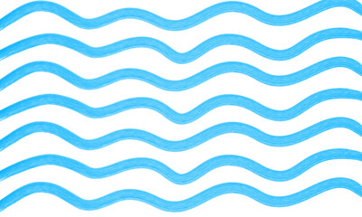 Seamless Wave Pattern, Hand drawn water sea vector background.