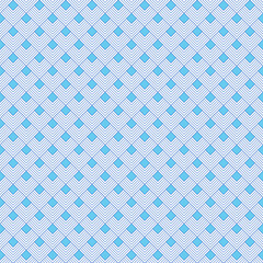Seamless blue geometric pattern with dots, vintage style wallpaper design