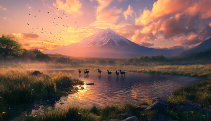 Fototapeta premium Explore the wild beauty of majestic nature