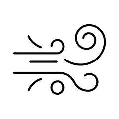 Obraz premium Breeze Icon in Minimalist Design 