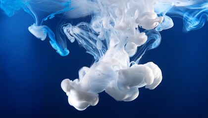 white smoke on blue