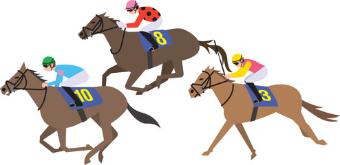 単勝や馬連の競馬の着順