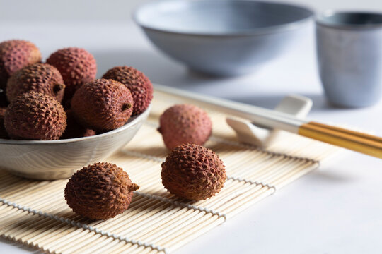 Healthy fruit lychee a vitamin bomb.