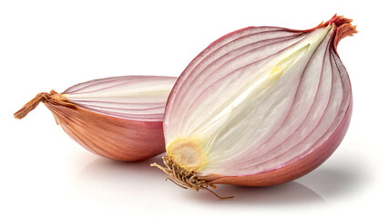 Single Shallot Studio Photo with Clipping Path