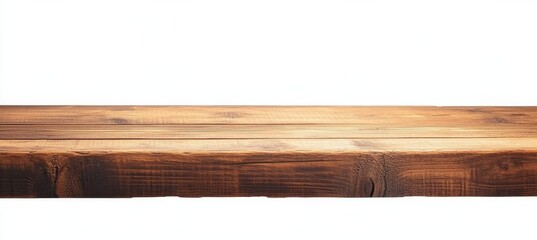 Obraz premium Rustic Wooden Tabletop Horizontal Composition, Brown Wood Grain, Empty Surface, Mockup, Product Display Wood texture, product background