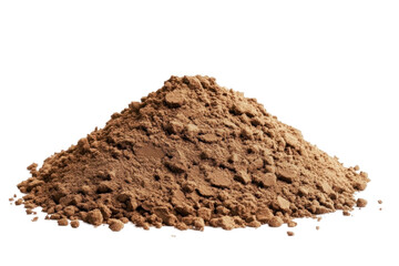 pile of soil isolated