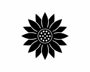 creative details Sunflower Icon vector illustration