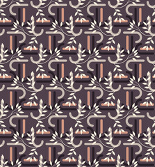 Seamless hand drawn floral pattern. Carpet pattern background. Modern floral wallpaper tile. Watercolor pattern for fabric, apparel, wallpaper. Unique flowers design.