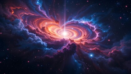 Obraz premium Colorful space galaxy cloud nebula. Stary night cosmos. Universe science astronomy. Supernova background wallpaper