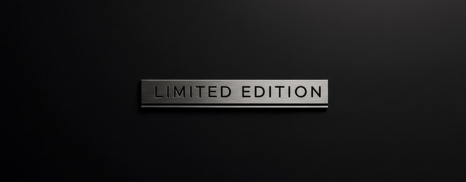 Limited edition metallic label design for exclusive branding and promotions