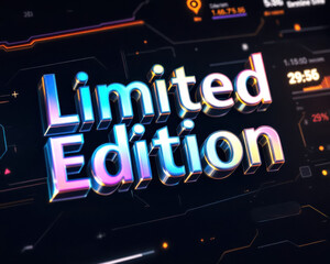 Vibrant limited edition digital tech theme for graphic design and marketing