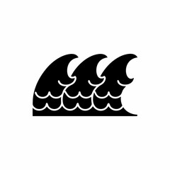 creative details Ocean Waves Icon vector illustration