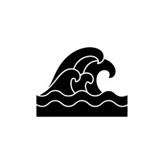 creative details Ocean Waves Icon vector illustration
