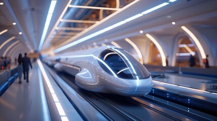 Hyperloop Connectivity: Ultra-fast vacuum tube transport cutting down travel time, improving intercity connectivity, and supporting faster digital communication across regions.