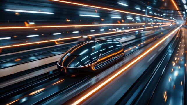 Hyperloop Connectivity: High-speed vacuum tube transport that decreases travel time and enhances intercity digital networks, connecting cities faster and more efficiently.
