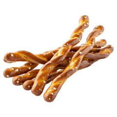 Delicious pretzel sticks flaying