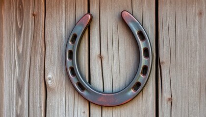 Horseshoe symbolizing luck rustic barn photography natural lighting close-up farm life