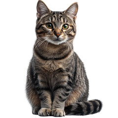 cat isolated on transprent background