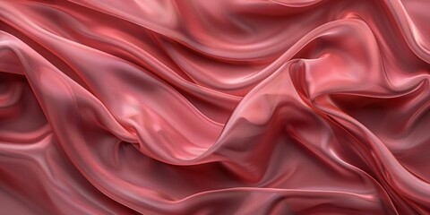 Silky and sleek texture, rose pink color, with a sheen that catches the light