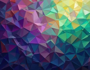 Abstract Colorful Low Poly Geometric Background Texture Design Perfect for website banners or presentations