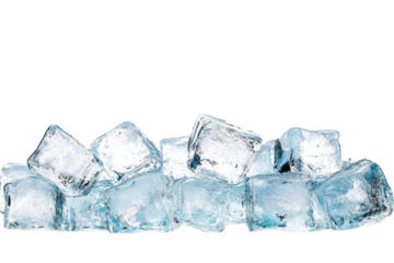 ice cubes isolated on white background