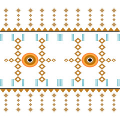 Brown Ethnic Style Vector Pattern Fabric Tribal indian seamless pattern. fabric geometric print wallpaper