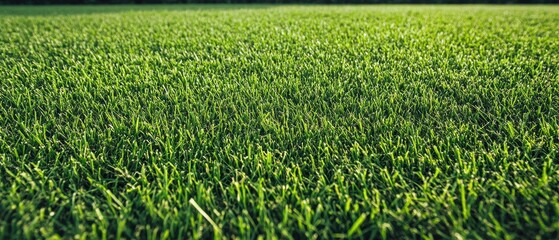 Vibrant green grass with a fresh and lively appearance under natural light.