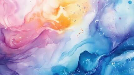 Watercolor set: Watercolors create soft and fluid artwork.