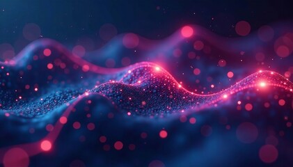 Abstract holographic hud elements over digital background, technology, display