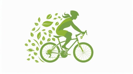Obraz premium Eco-Friendly Bicycle: Minimalist Illustration