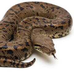 Fototapeta premium Anaconda snake isolated on white background