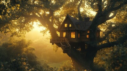 Sunrise Treehouse in Enchanted Forest